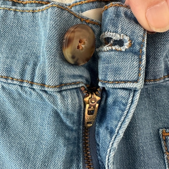 Sezane The Venice High Waisted Trousers Wide Leg Blue Jeans ST FR 46 US 14 - Picture 3 of 6